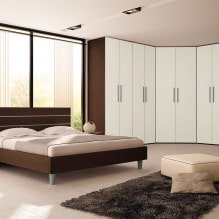 Hoekkast in de slaapkamer: types, inhoud, maten, ontwerp-7
