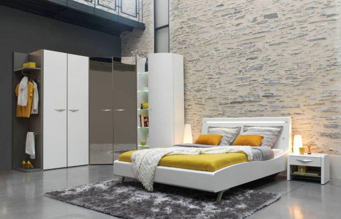 Ontwerp van een hoekkast in de slaapkamer