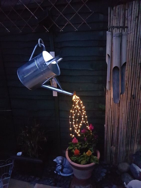 Gieter in plaats van een theepot