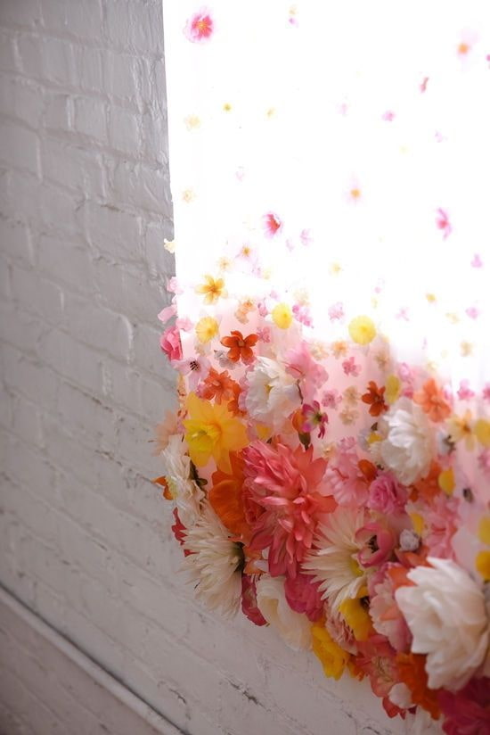 Bloemen langs de rand