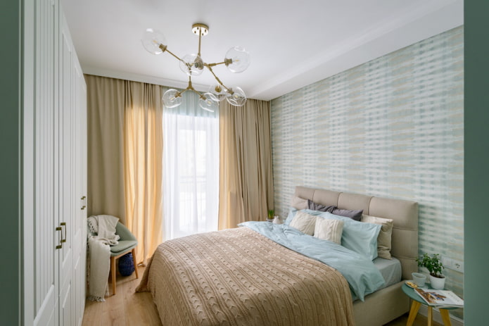 Licht turquoise en beige