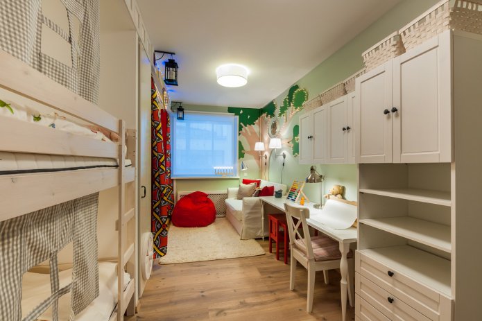 lange smalle kinderkamer