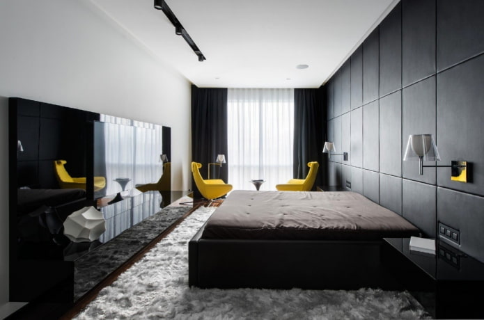 smalle slaapkamer in moderne stijl