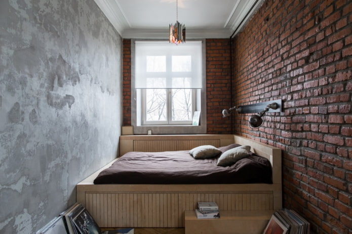 loft in een kleine slaapkamer
