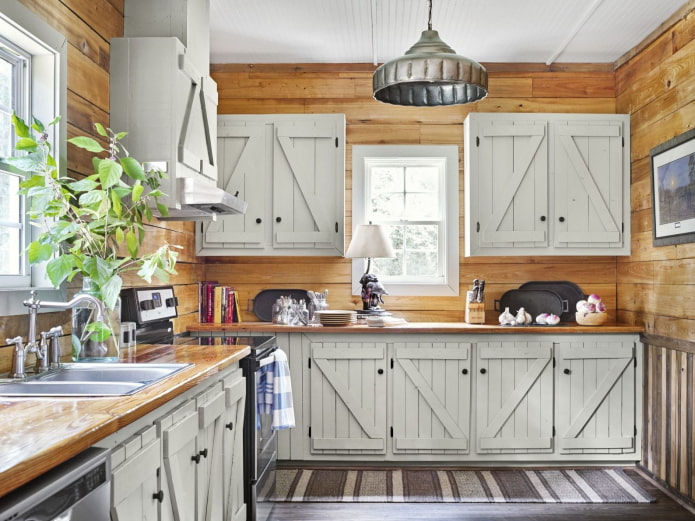Afwerkingskasten met clapboard