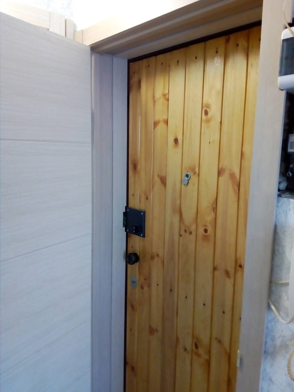 deurpaneel met clapboard