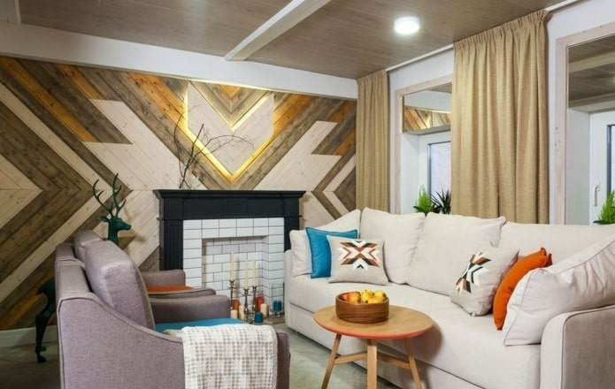 houten paneel aan de muur