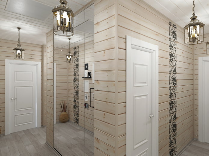 grote spiegel in de gang