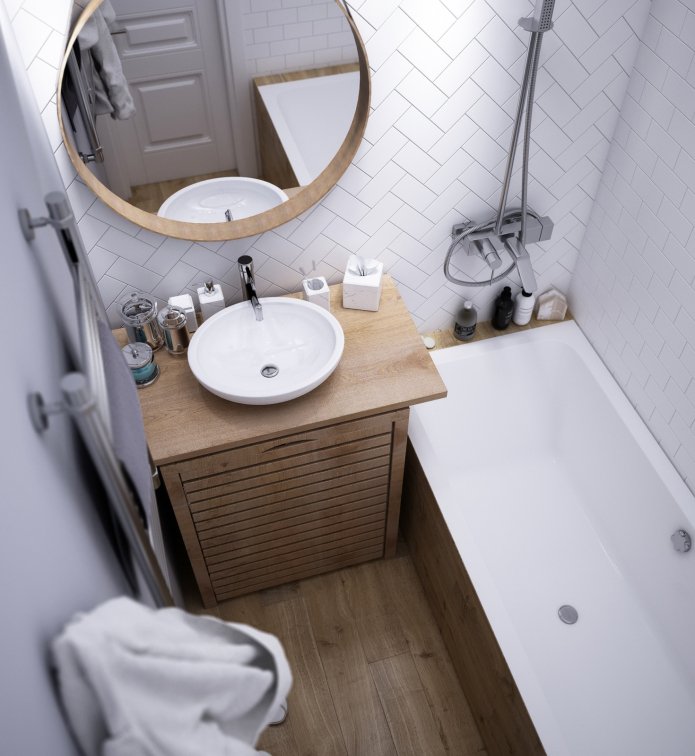 meubels in een kleine badkamer