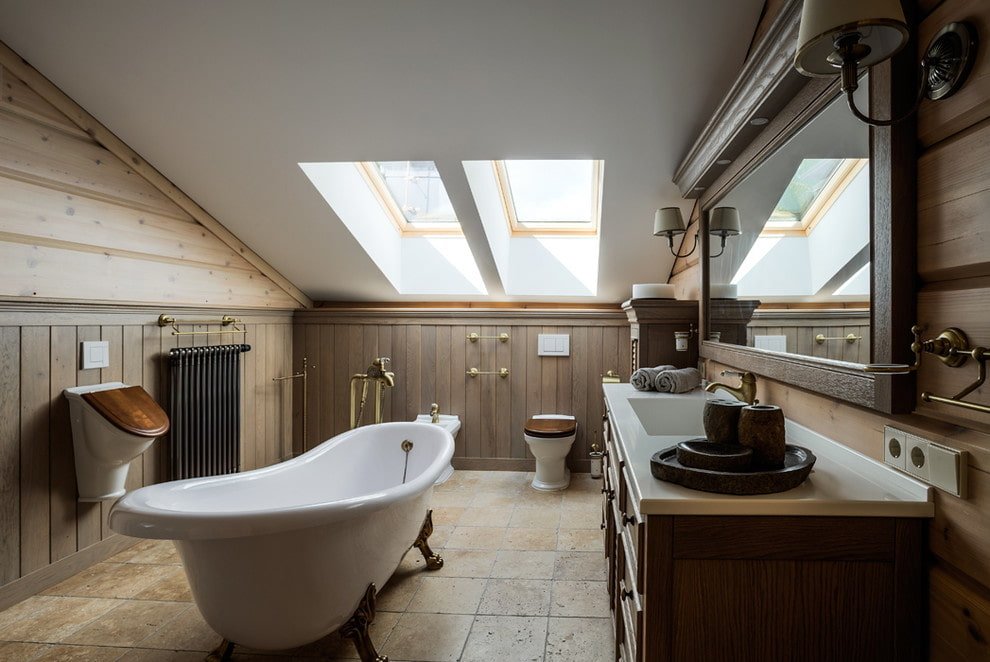 Badkamer in een priv?woning: fotooverzicht van de beste idee?n