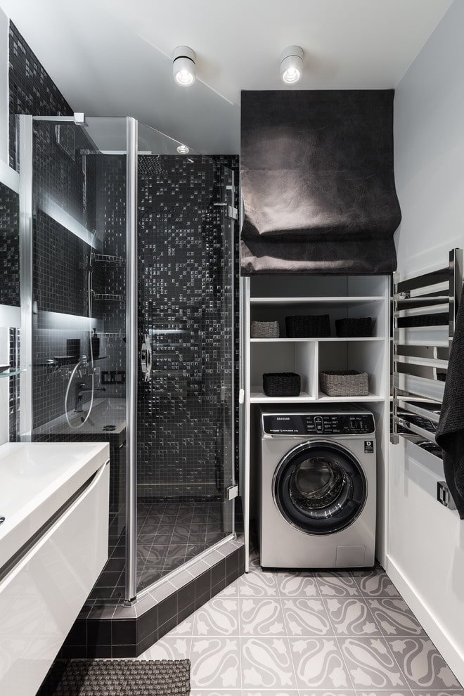 wasmachine in de kast