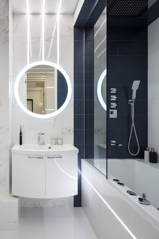 badkamer in hightech-stijl