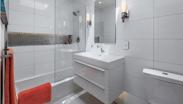 minimalistische badkamer
