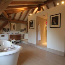 badkamer in landelijke stijl: kenmerken, foto-2