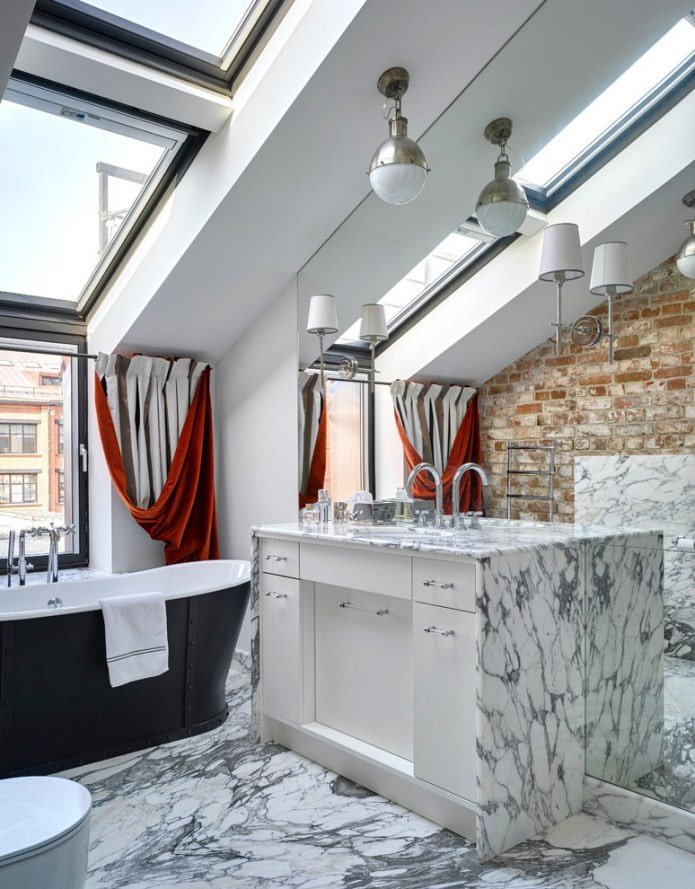 Badkamer op zolder