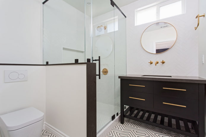 Toilet achter de scheidingswand