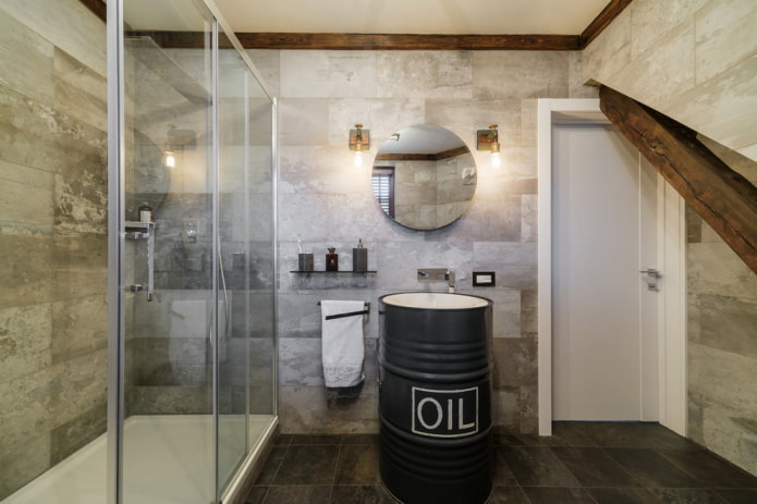douchedesign in loftstijl