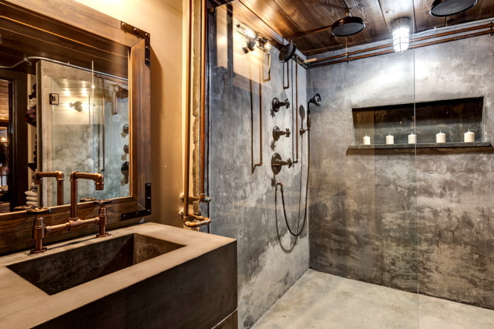 douchedesign in loftstijl