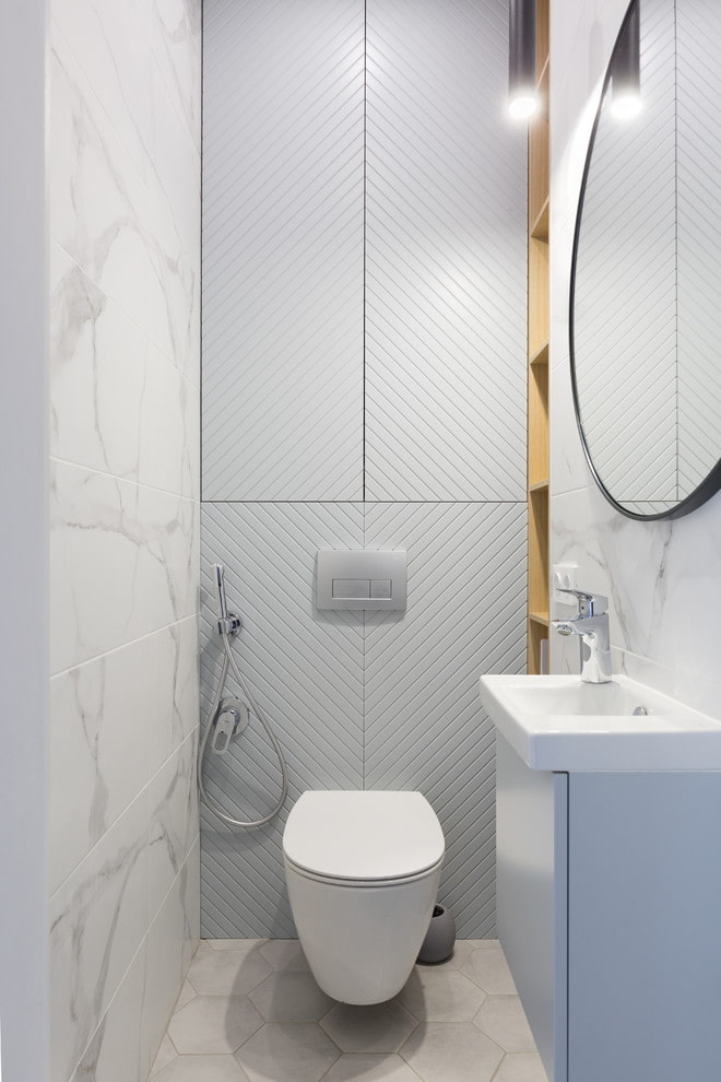 minimalistisch toiletinterieur