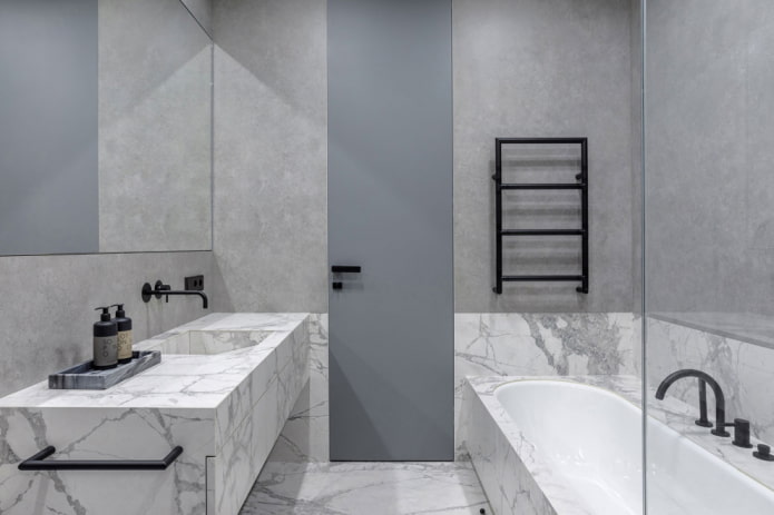 badkamerdecoratie in minimalistische stijl