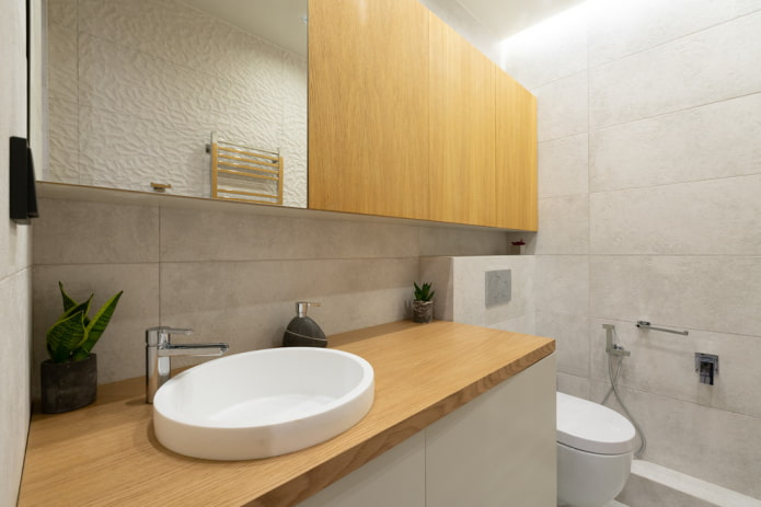 minimalistisch toiletinterieur