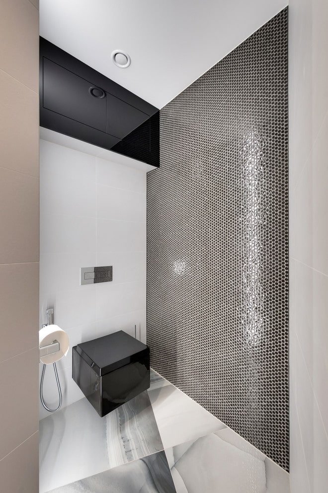 minimalistisch toiletinterieur