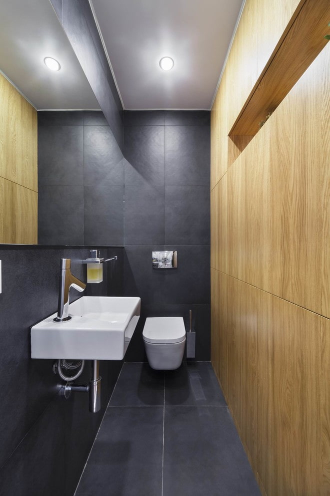 minimalistisch toiletinterieur