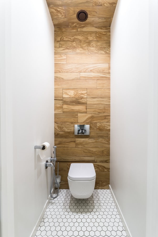 minimalistisch toiletinterieur