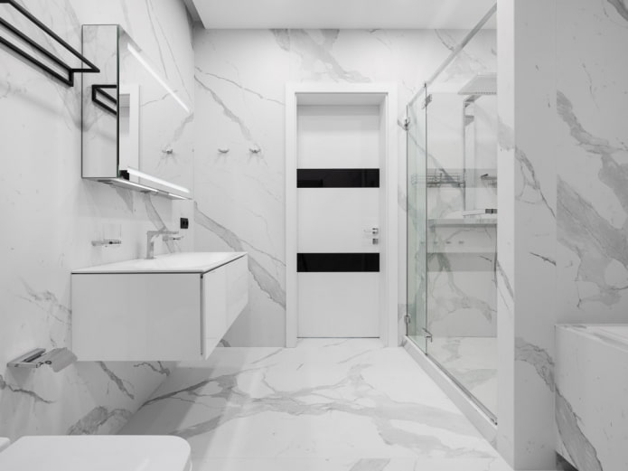 badkamer in minimalistische stijl
