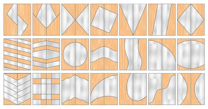 opties voor het combineren van kastfronten