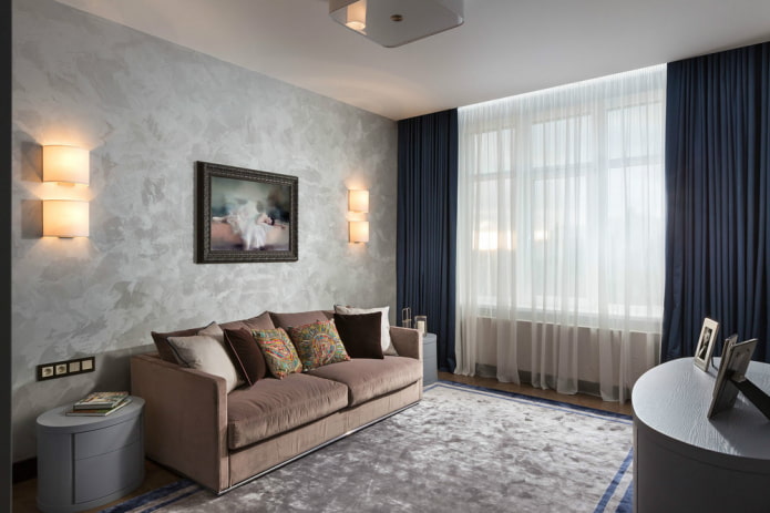 Klassiek Venetiaans pleisterwerk in het interieur 