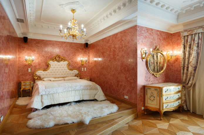 Venetiaans decoratief pleisterwerk in een klassieke stijl