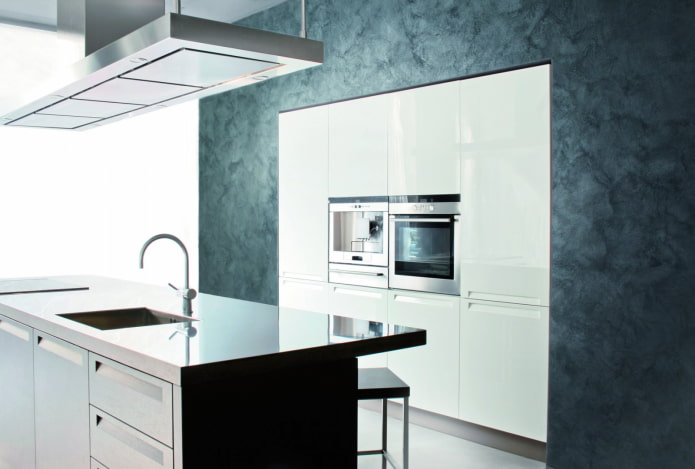 Venetiaans decoratief pleisterwerk in hightech-stijl