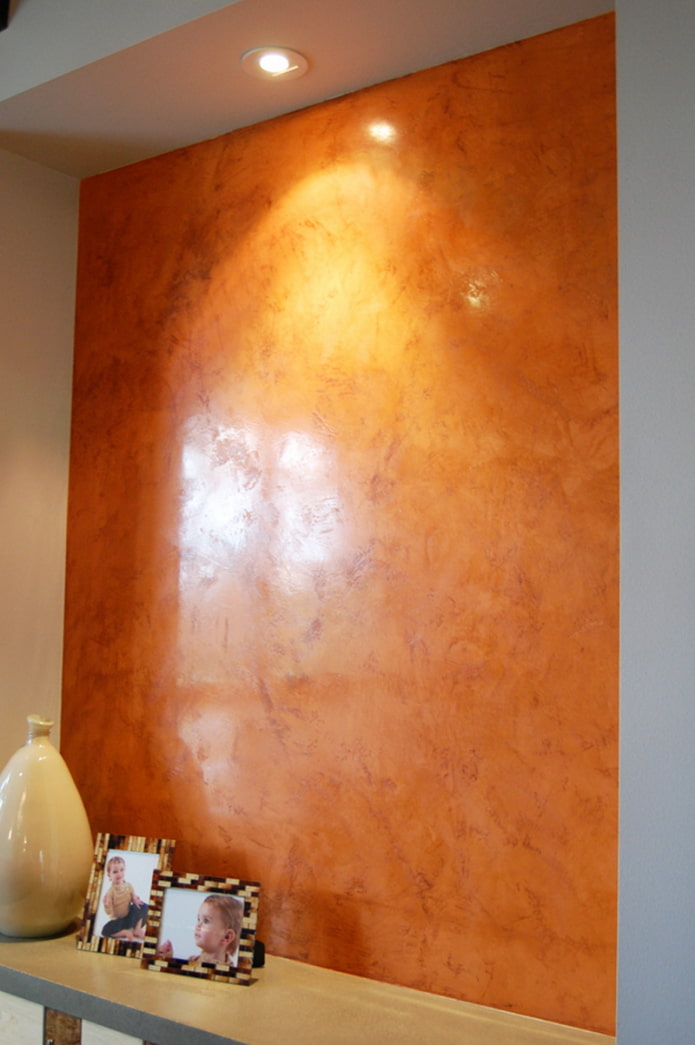 glanzend Venetiaans decoratief pleisterwerk