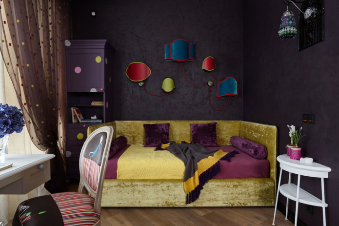 Venetiaans decoratief pleisterwerk in de kinderkamer