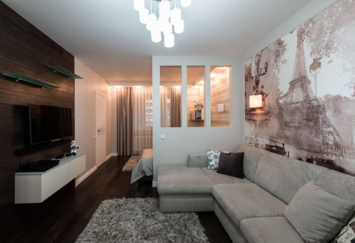 muurdecoratie onder tv