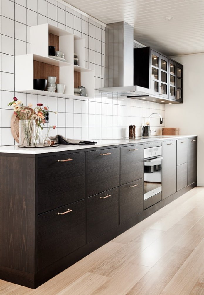 wenge keuken in Scandinavische stijl