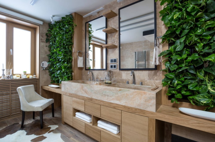 scindapsus in de badkamer