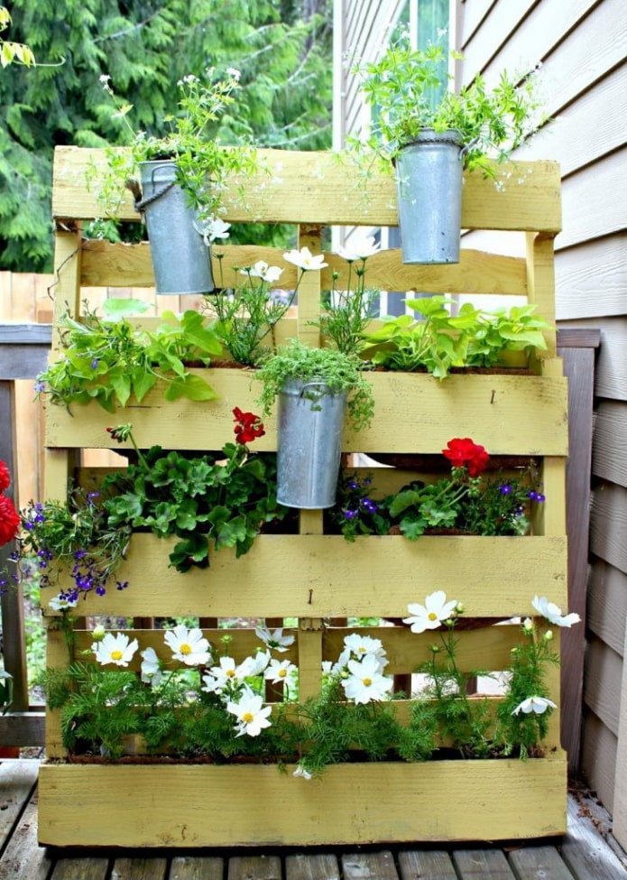 Pallets als bedden