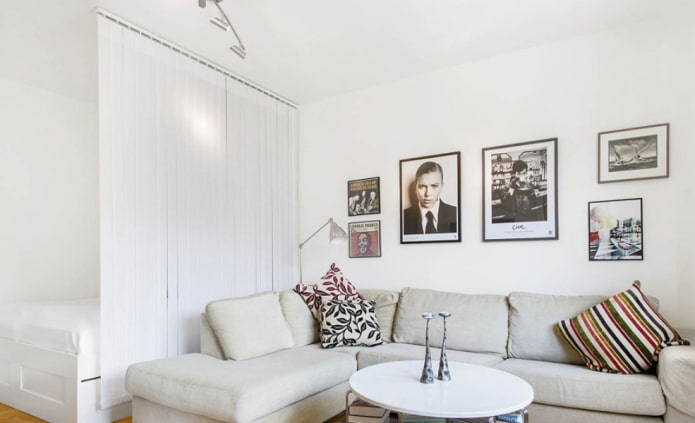 verticale lamellen voor ruimte-indeling