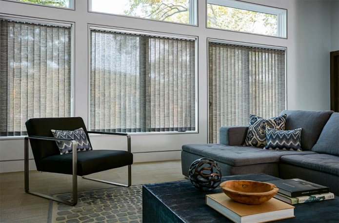 verticale lamellen in een moderne stijl