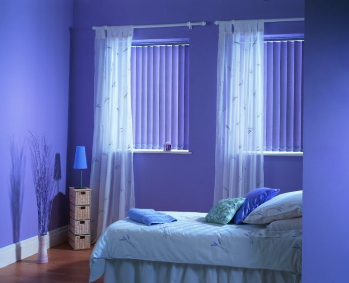 verticale lamellen in combinatie met tule