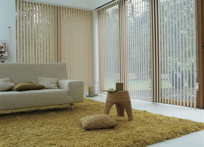 verticale lamellen in eco-stijl