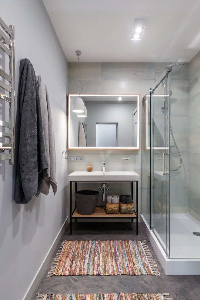 Textielmatten in een modern interieur