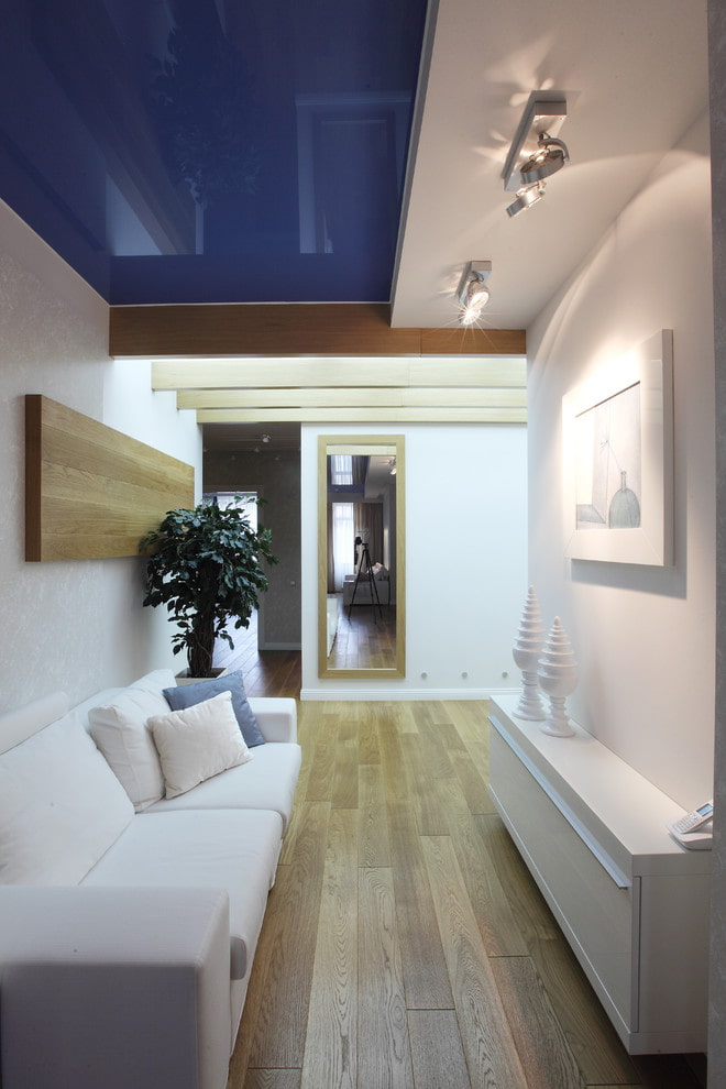 gespannen stof in het interieur