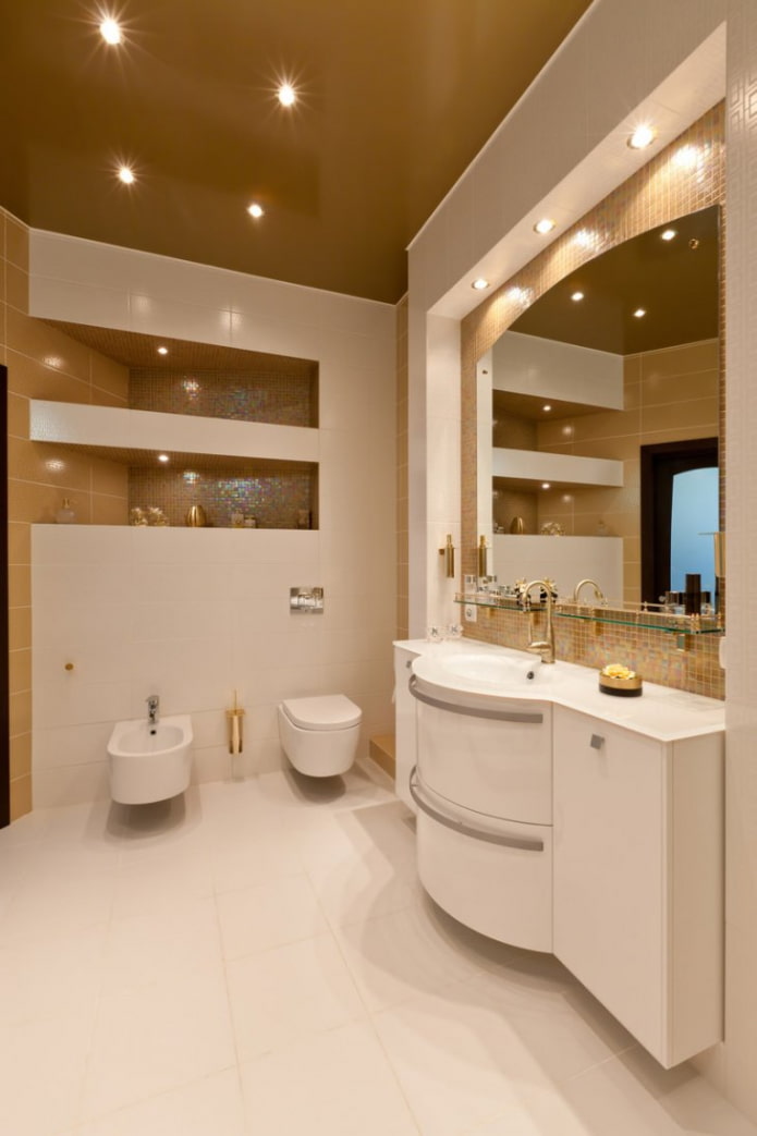 gespannen stof in het interieur