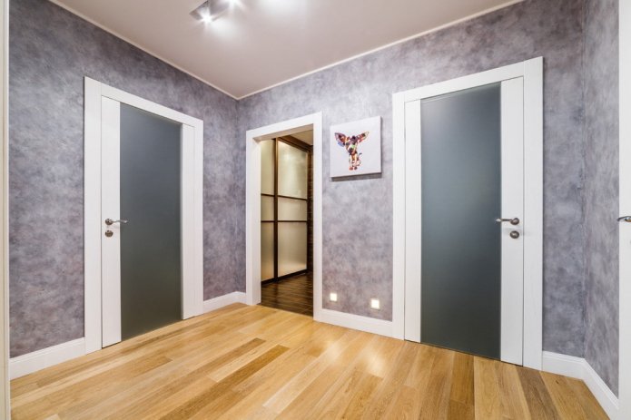 Venetiaans decoratief pleisterwerk in de gang