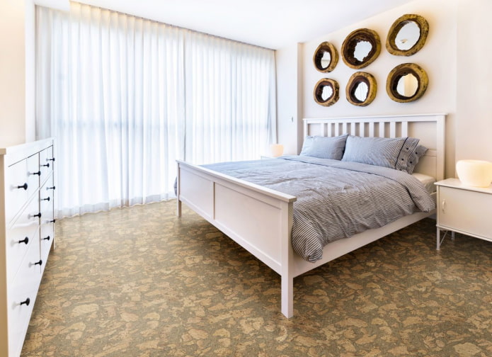 kurkvloer in de slaapkamer
