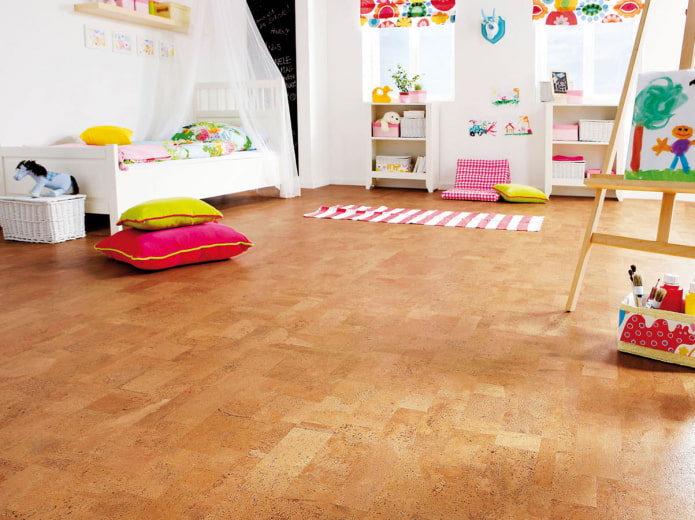 kurkvloer in de kinderkamer