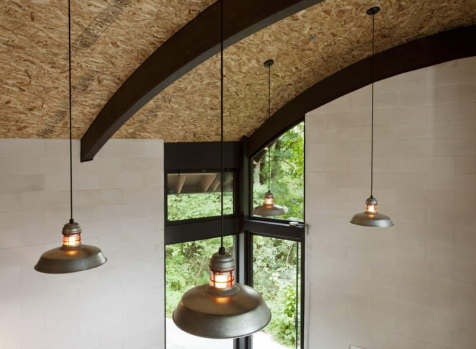 kurkenplafond in het interieur 